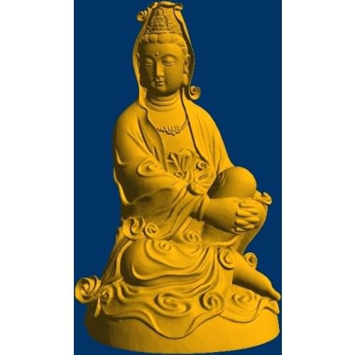 3D model relief STL models file format Goddess of mercy hold knee 22