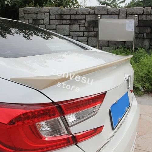 Use For Honda Accord 2018-2020 Year Spoiler ABS Plastic Carbon Fiber Look Rear Trunk Wing Car Body Kit Accessories