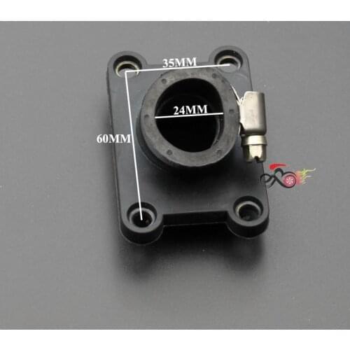 24mm Rubber Intake Pipe Manifold Boot For 50 SX SR Pro Jr Senior SX 50 50SX LC
