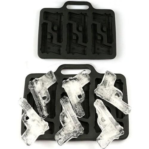 Grenade Gun Bullet Shape DIY Ice Cube Makers Silicone Mold Whiskey Wine Ice Cream Tool Drinking Home Bar Party Supplies Kitchen