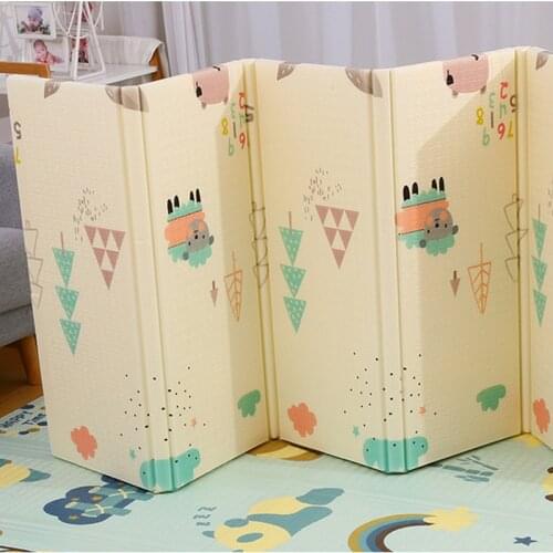 Foldable Baby Room Mat Thickened Soft Crawling Pad Waterproof Kids Rug Cartoon Childrens Carpet Game Puzzle Developing Mats