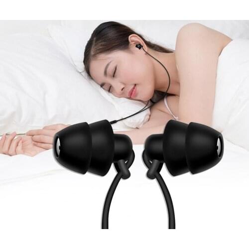 Sleeping Earphone In-Ear HiFi Soft Silicone Headset 3.5mm Noise cancelling No Ear Pressure gaming headphones for Xiaomi Huawei