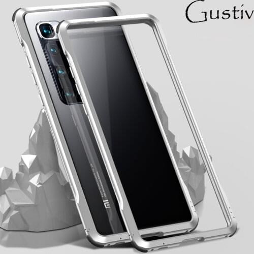 For mi 10 ultra Metal Frame Luminous Shockproof Aluminum Bumper Protect Phone Case for Xiaomi Mi 9 10 Pro Redmi K30 Case Cover