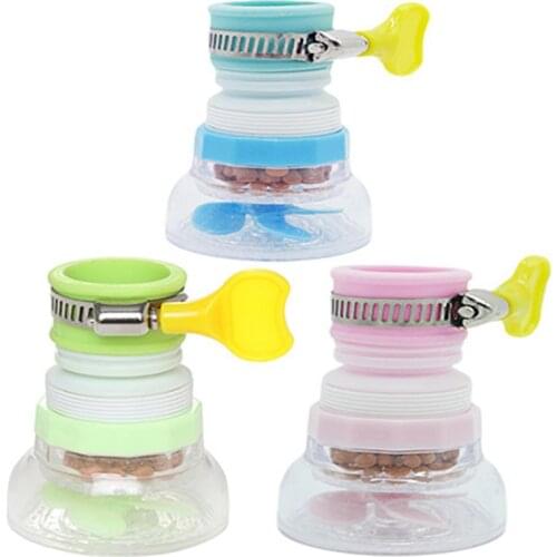 Home Kitchen Retractable Rotating Faucet Shower Splash-proof Extension Filter Universal Water Purifier Faucet Extenders