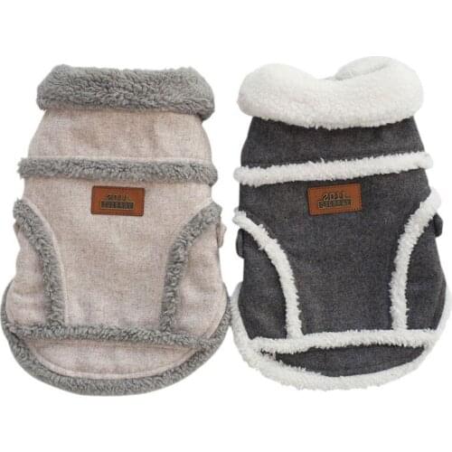 Winter Dog Coat Pet French Bulldog Motorcycle Thicken Coat For Small Dogs Warm Outfit Pugs Jacket For Chihuahua Pet Clothes