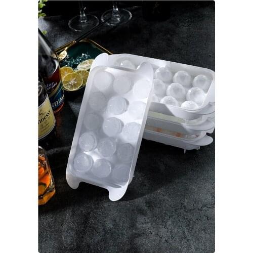 1PC Whiskey Ice Cube Maker Ball Mold Mould Brick Round Bar Accessiories High Quality White Plastic Ice Mold Kitchen Tool OK 1132