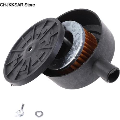 1pc Air Filter Silencer Air Compressor 20mm Male Thread Canister Filter SilencerInner Hole Diameter: Approx. 15mm Black