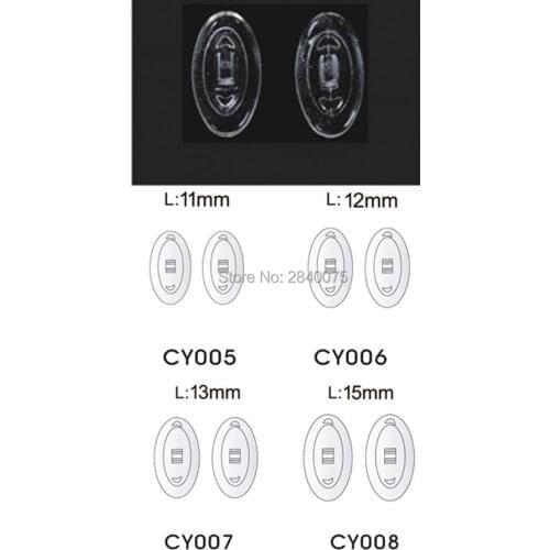 10Pairs(20pcs) Anti Slip Silicone Nose Pads For Eyeglasses Sunglass Glass Spectacles Eyewear