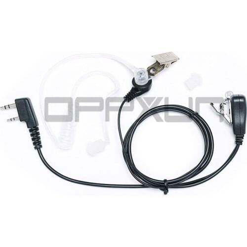 2 Pin PTT Covert Acoustic Tube Mic Microphone Headset Earpiece Headphone For Kenwood Baofeng UV-5R BF-888S CB Radio Accessories