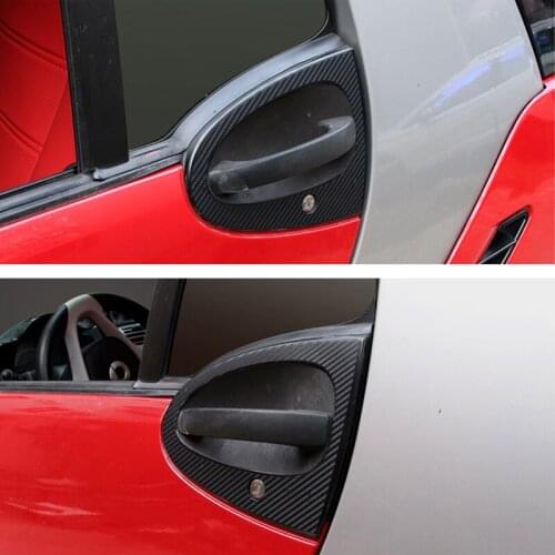2 pcs/set Door bowl protection stickers OEM car Modification accessories car styling exterior decoration for smart 451 fortwo