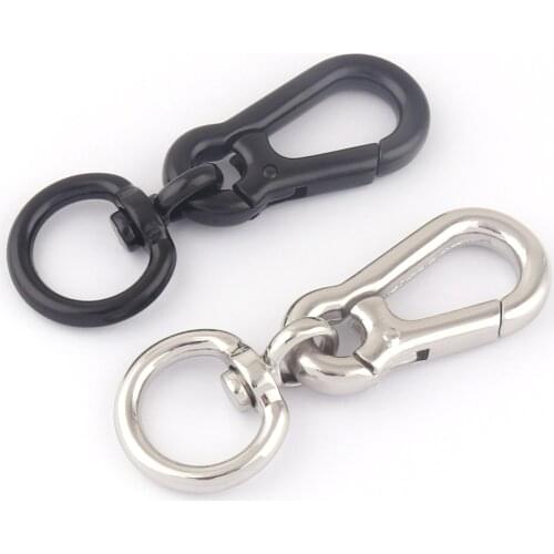 20mm Silver Lobster Swivel Strap Hook Claw Clasps with O Ring,Keychain for Purse Hardware Handbag Webbing Leather Craft Supplies