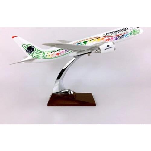 36CM metal Aircraft 1:150 Boeing B787-800 Dreamliner model AEROMEXICO Airlines W base airbus alloy diecast plane collectible Toy