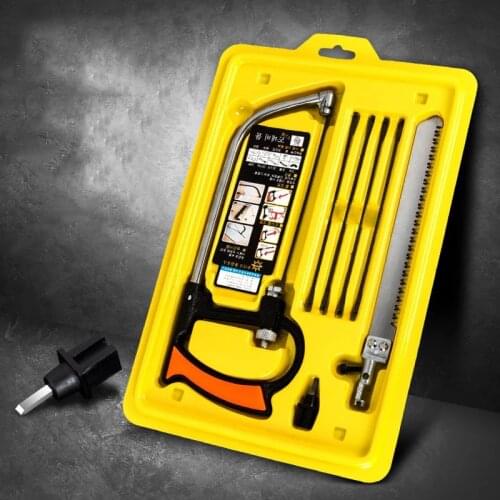 8in1 Saw Multi Purpose Hand DIY Steel Saw Metal Wood Glass Saw Kit 6 Blades Woodworking Metalworking Model Hobby Tool
