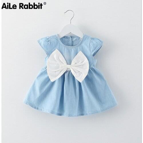 Летние платья для малышек AiLe Rabbit China At AliExpress