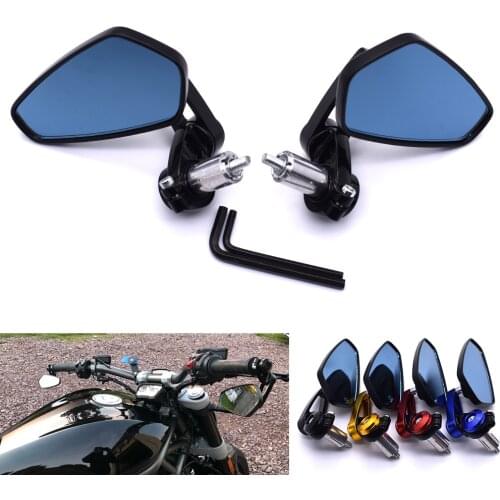 Motorcycle rearview mirror accessories aluminum alloy 7/8" 22mm rod end side mirror For KAWASAKI Z1000 Z1000SX ZX-10R Z750R Z900