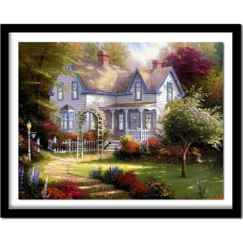 Diamond Embroidery Dream House Diamond Diy Diamond Painting Round Drill Rhinestone Pasted Full Crafts Needlework T003