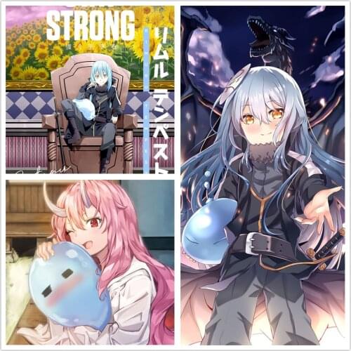 Rimuru Tempest Slime anime poster home decor hd painting Home Decor painting wall painting bedroom poster Study Bedroom Wall