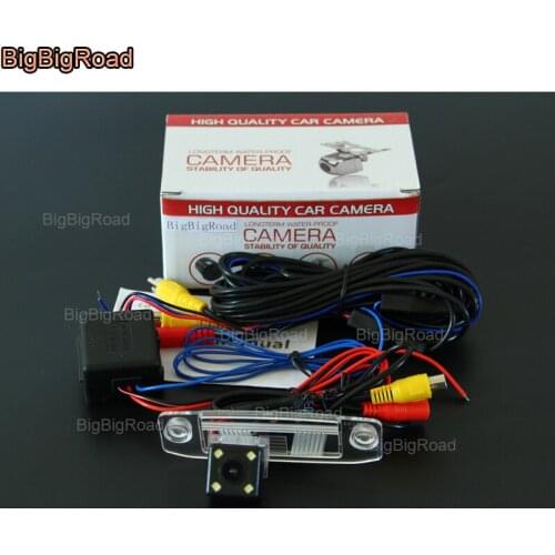 BigBigRoad Car Rear View Reverse Camera with Filter / power relay For Kia k3 Sportage R 2 Opirus Amant / hyundai sonata Sorento