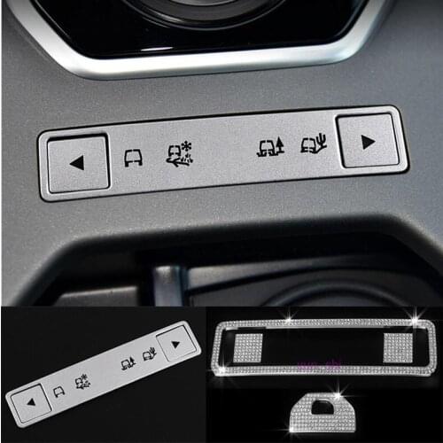 For Land Rover RANGE ROVER Evoque Freelander 2 Car Electronic Handbrake Switch Center Traffic System Button Cover Trim Sequin