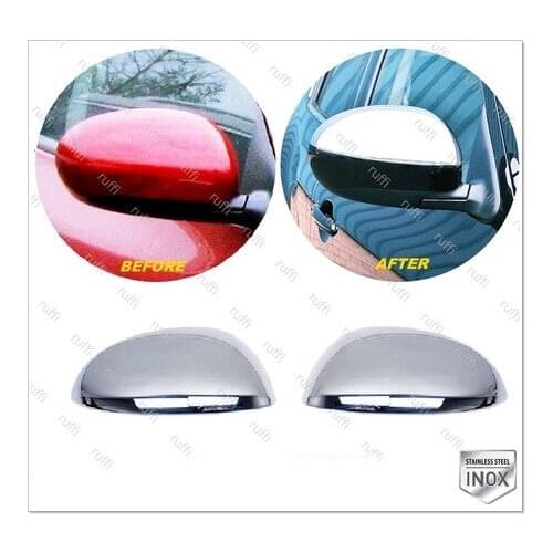 ForNissan Juke Chrome Mirror Cover 2 pcs 2010-2014 Stainless Steel Chromium Styling Mirror Accessories Modified External Parts Chrome