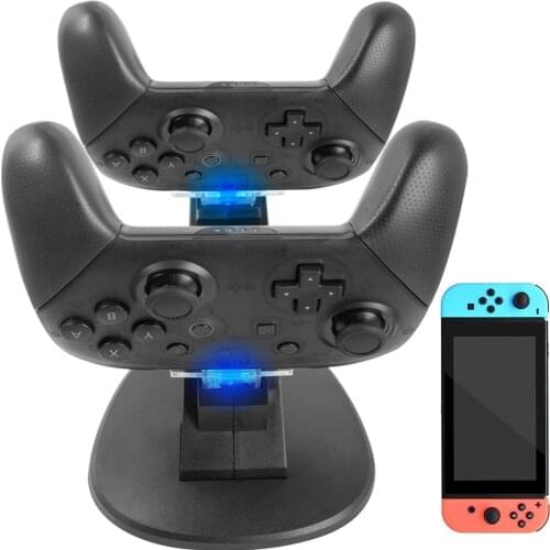 2 USB Charging Dock For Nintend Switch Joy-con Controller LED Type-C Charger For Switch Pro Gamepad Charge Stand NS