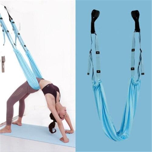 Elastic band for sport rope home fitness stretching belt for ladies bend down stand upside dancing trainer hanging strap