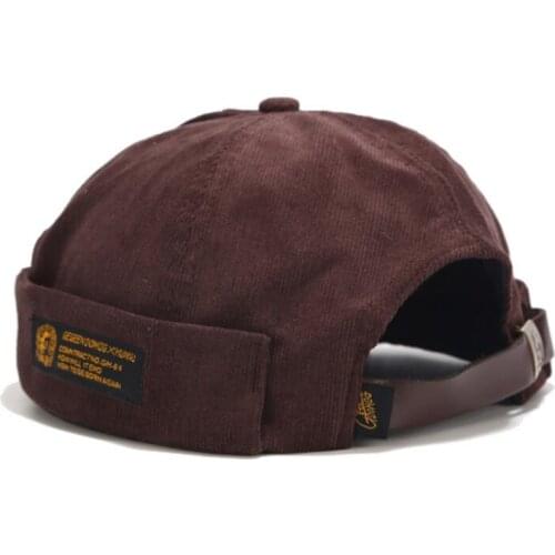 Wick Cotton Solid Color Mens Beanie Hat Adjustable Trendy Hip-hop Mens Hat Beanie Hat