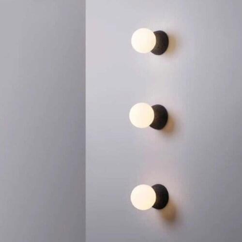 Nordic Simplicity Wall Lamp G4 LED 220V Postmodern Arts Indoor Lighting Modern Cement Wall light for Bar Bedside bedroom lights