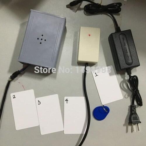 Room escape props amazing box with four IC cards sweep cards get sound clues