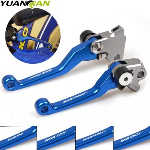 For YAMAHA YZ125 YZ250 YZ250F YZ426F YZ450F YZ250X YZ 125 250 250F 426F 450F 250X CNC Pivot Brake Clutch Levers Dirt Bike Blue