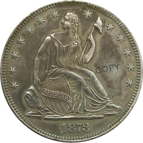 United States 1839 Half Dollar Cupronickel Plated Silver Copy Coin