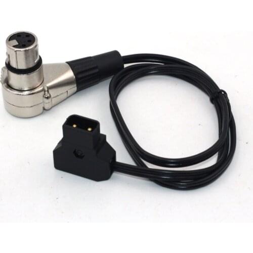 D-tap Male To Female Angle 4-pin Xlr Cable For Power Supply Battery Adapter