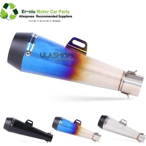 Universal 38-51MM Motorcycle Scooter Exhaust Pipe M4 Escape Muffler For Most Motocross Dirt Bike Moto ATV