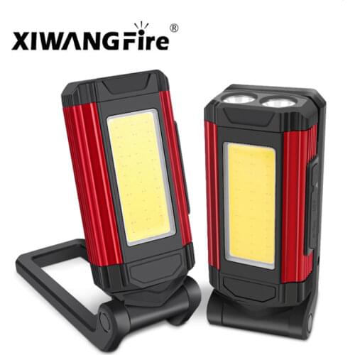 XIWANGFIRE LED Portable COB Work Light USB Charging With Magnetic Flashlight Waterproof And Adjustable Camping Work Light