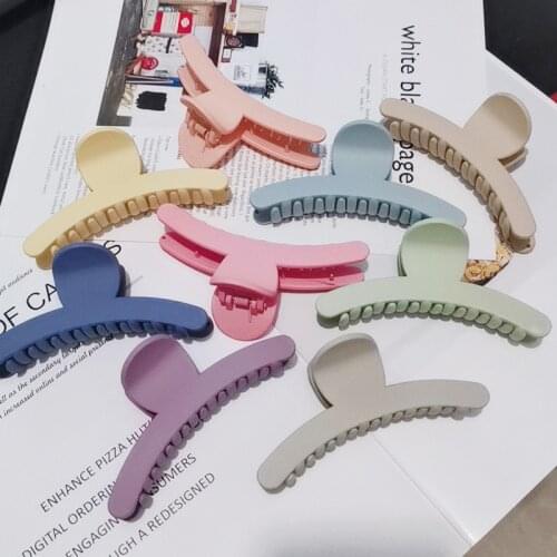 2021 New Fashion Large Boutique Frosted Acrylic Wild Geometry Hairpin Barrette for Women Girl Accessories Headwear