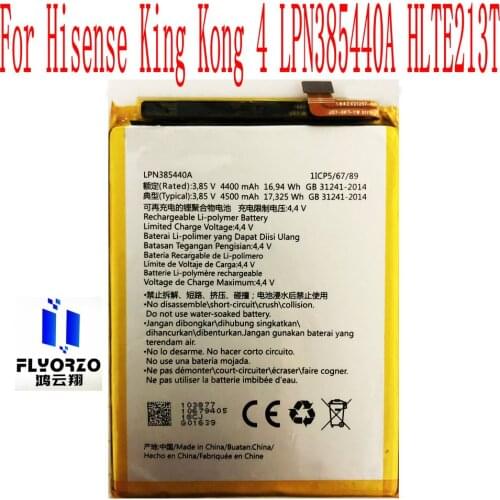 New High Quality 4500mAh LPN385440A Battery For Hisense King Kong 4 LPN385440A HLTE213T Mobile Phone