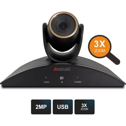 2MP USB HD 1080P Video Conference PTZ Camera 3X Zoom For Remote Education, Monitoring, Medical Telemedicine,video surveillance