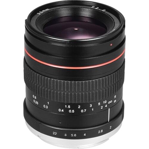 35mm F2.0 Wide Angle Manual Focus Prime Lens Full Frame SLR Lens Low Dispersion for Nikon F Mount D7000 D7100 D200 D300 Cameras
