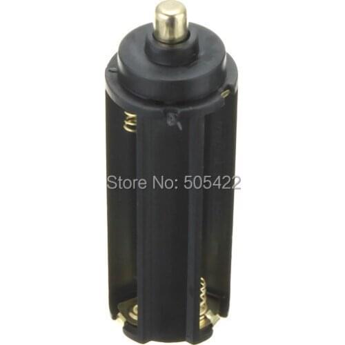 500pcs/lot wholesale 3AAA 3 AAA Battery Plastic Holder Box Case Cylindrical Type For 18650 Flashlight Light