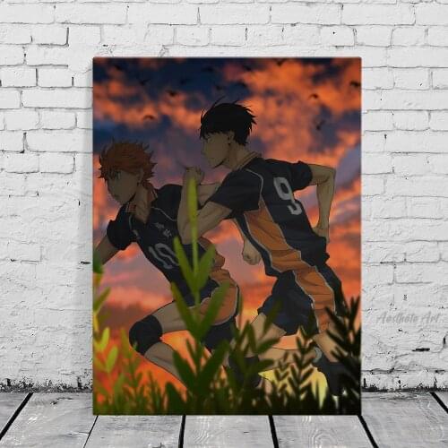 Kagehina Tobio Hinata Haikyuu Anime Manga Canvas Painting Wall Art Poster Print Picture Living Room Decoration Home Decor