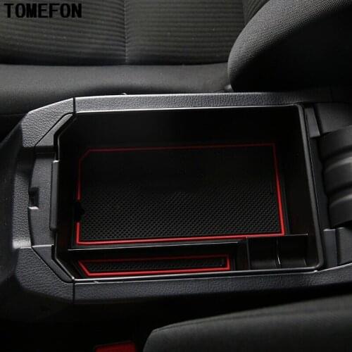 TOMEFON For Toyota RAV4 RAV 4 2016 Central Suitcase Storage Box Armrest Remoulded Inside Car Glove Storage Box Car Styling