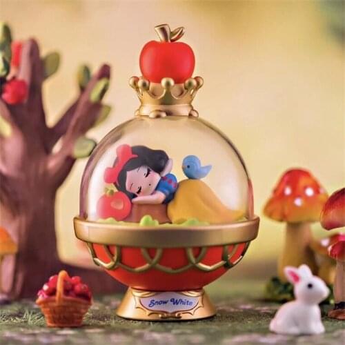 Disney Princess Comics Series cinderella Mulan Snow White Rapunzel Jasmine Ariel Crystal Ball Ornaments Figure Toys kids Gifts