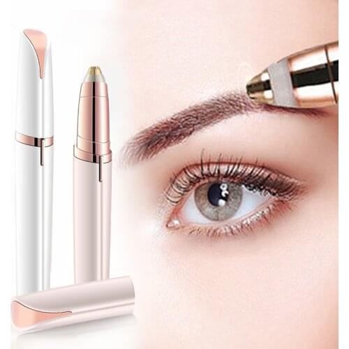 Electric Eyebrow Trimmer Women Mini Eyebrow Shaver Instant Painless Face Brows Hair Remover Epilator Portable Razors