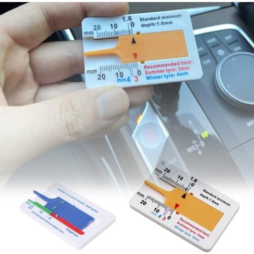 1Pc New Tyre Tread Depth Measure Tool 0-20mm Indicator Gauge Auto Car Motorcycle Trailer Van Wheel Depthometer Depth Gauge Page
