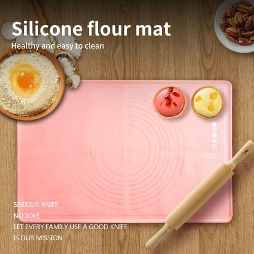 Pastry Baking Mats Silicone Pizza Dough Maker Bakeware Tool Gadgets Non-slip 65x55cm
