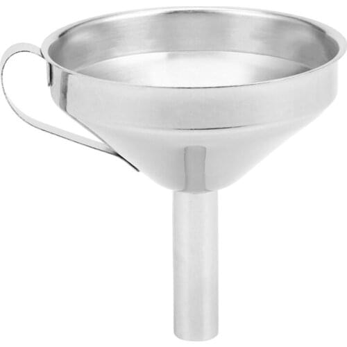 Stainless Steel Kitchen Funnel With Detachable Filter For Transporting Liquids& Fluid, Adding Ingredients Jams And Marmalades To