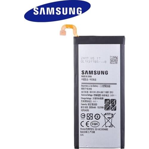 Samsung Original Replacement Battery EB-BC500ABE For Samsung Galaxy C5 SM-C5000 Cell Phone Rechargeable Phone Battery 2600mAh
