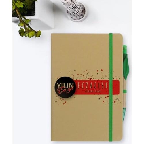 Personalized The Year 'S Best Eczacısı Notebook and Seeded Pen Gift Set