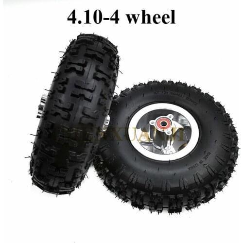 4.10/3.50-4 tire 4.10-4 inner tube tyre with Aluminum Alloy Wheel Rims Hub for MIni Motorcycle Electric Scooter