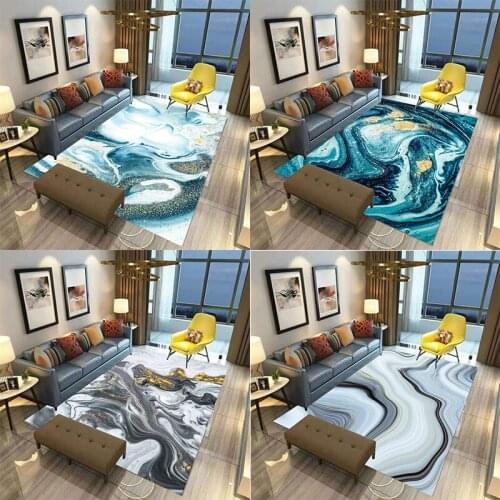 Nordic Blue Carpet Bedroom Sofa Large Rug ParlorTable Mat Kids Room Soft Home Decoration Rug and Carpet for Living Room